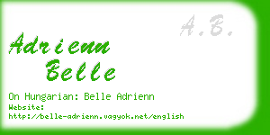 adrienn belle business card